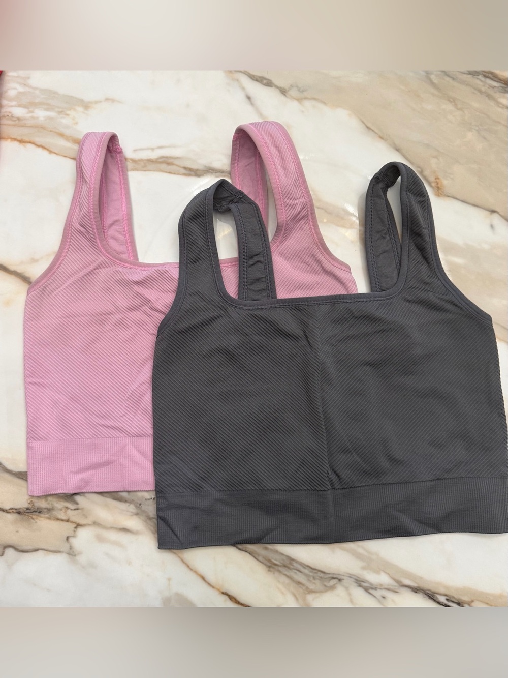 All in Motion - Ribbed Sports Bra Size Medium 2 Pack